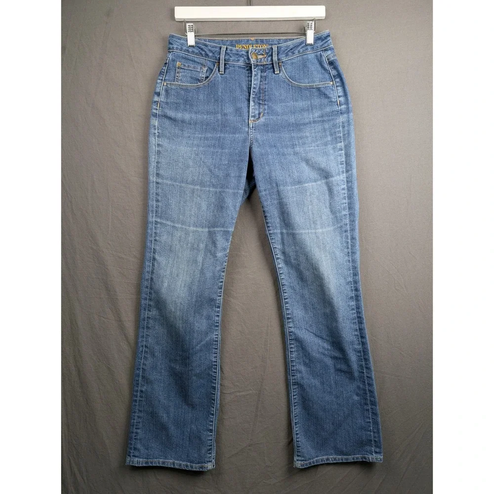 Pendleton Women Blue Bootcut Denim Jeans Size‎ 6 Stretch Medium Wash